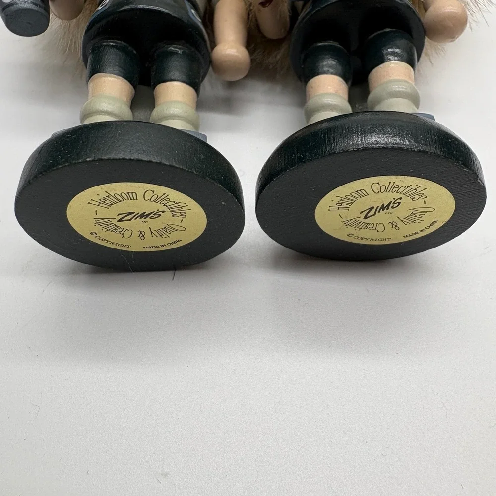 Zims Heirloom Collectibles Wooden Nutcracker Christmas Ornaments Set of 10